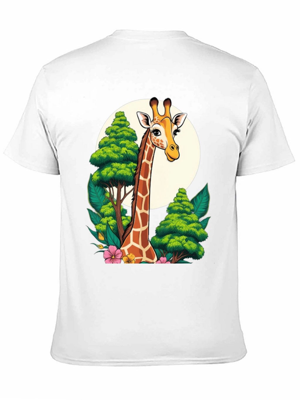 Giraffe T-Shirt - Cartoon Style Animal Tee