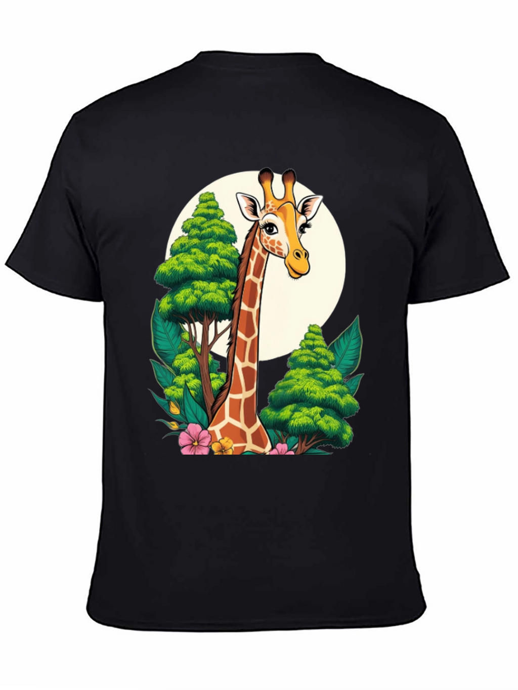 Giraffe T-Shirt - Cartoon Style Animal Tee