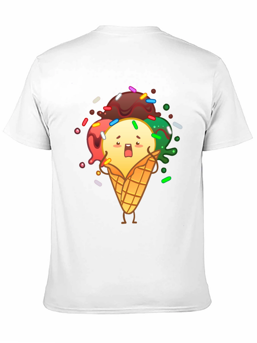 Funny Ice Cream Graphic T-Shirt
