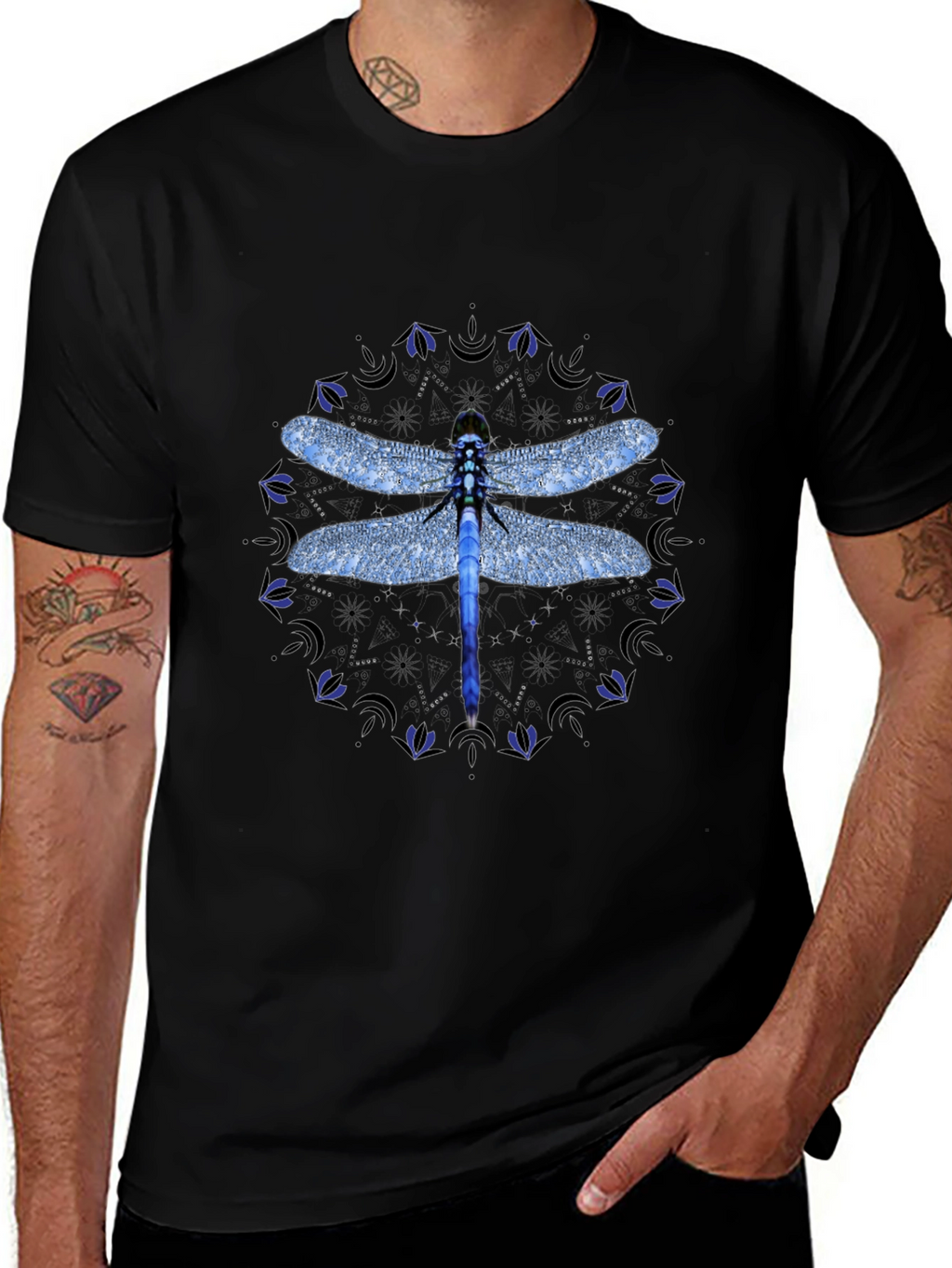 Dragonfly Mandala Graphic Tee