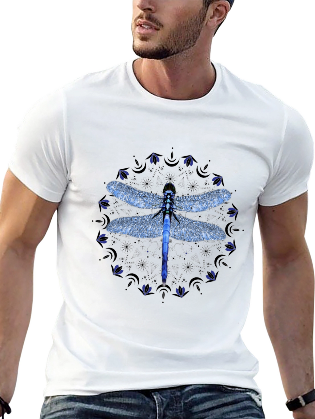 Dragonfly Mandala Graphic Tee
