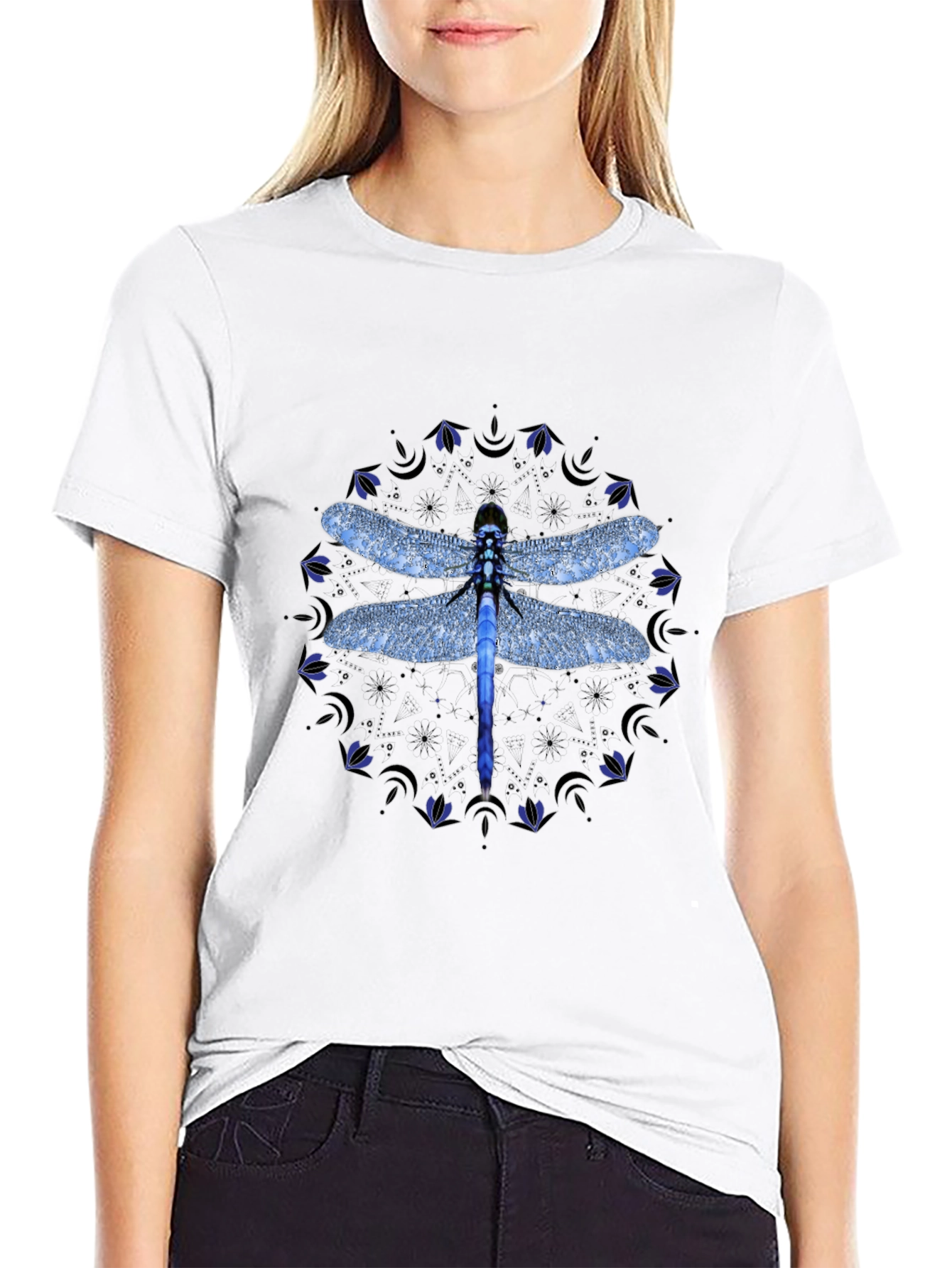 Dragonfly Mandala Graphic Tee