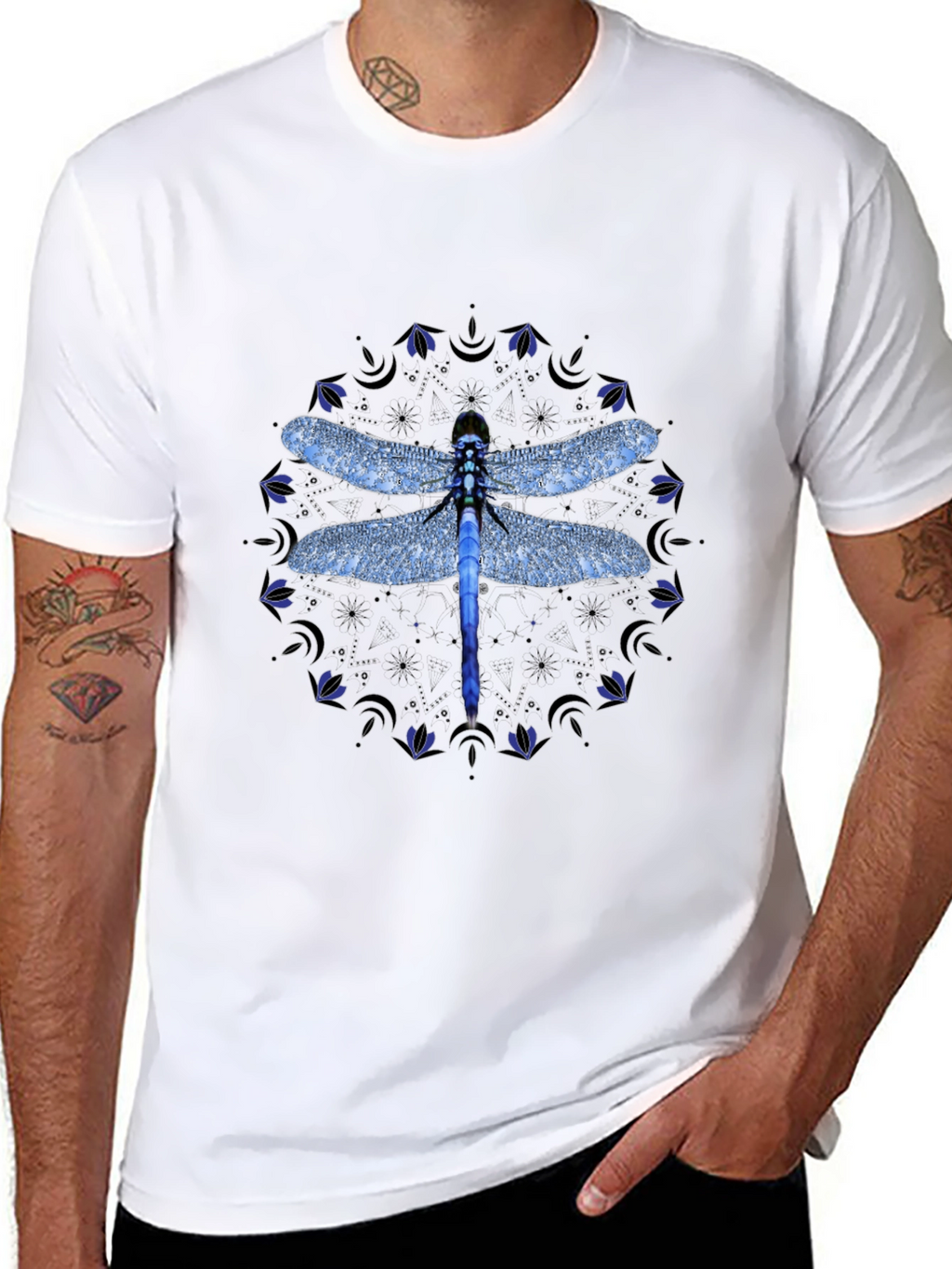 Dragonfly Mandala Graphic Tee