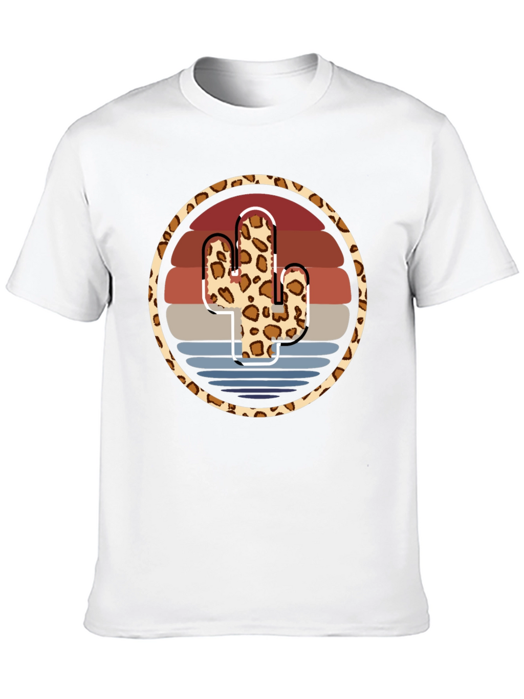 Leopard Cactus Sunset Tee