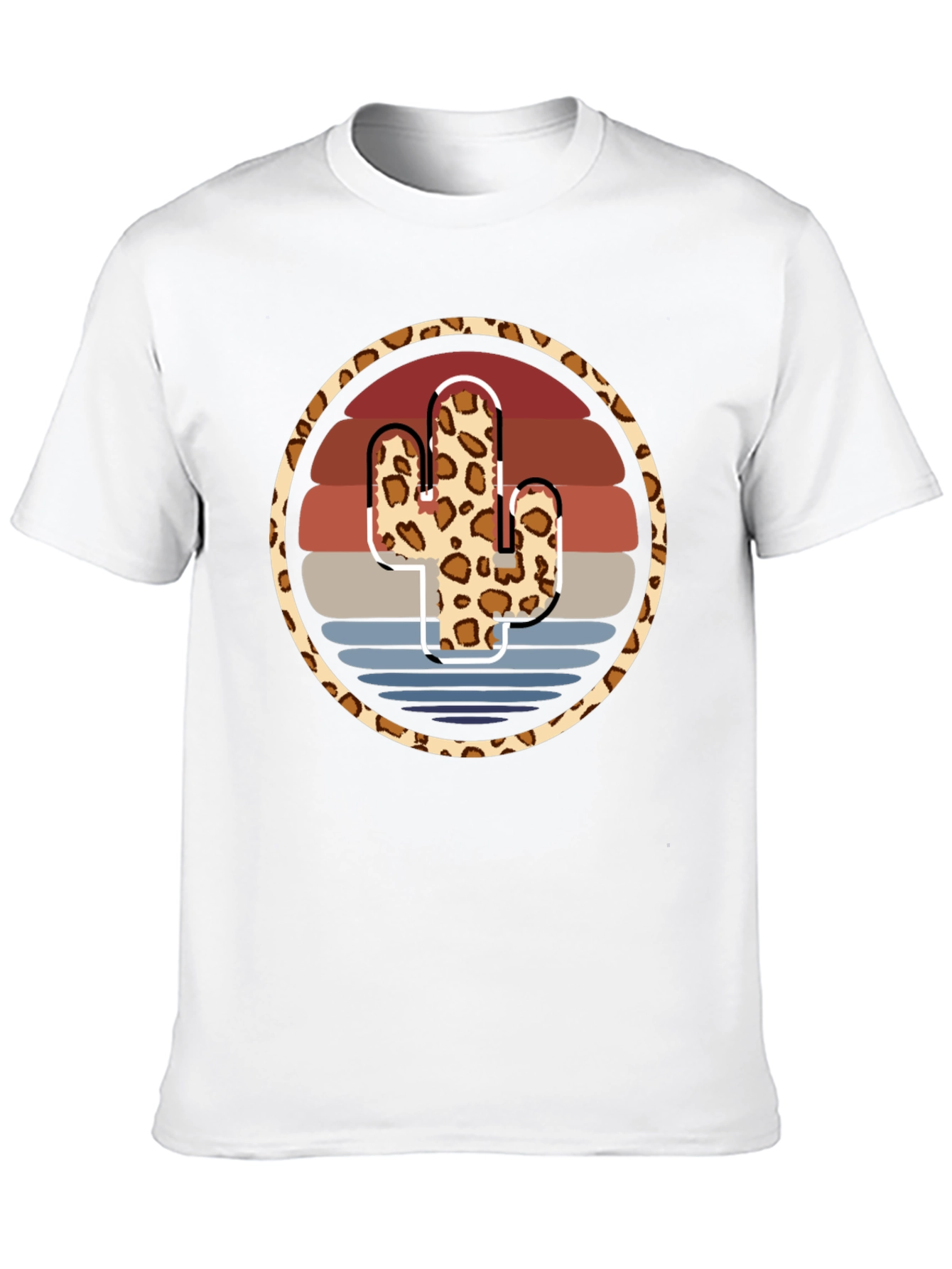 Leopard Cactus Sunset Tee