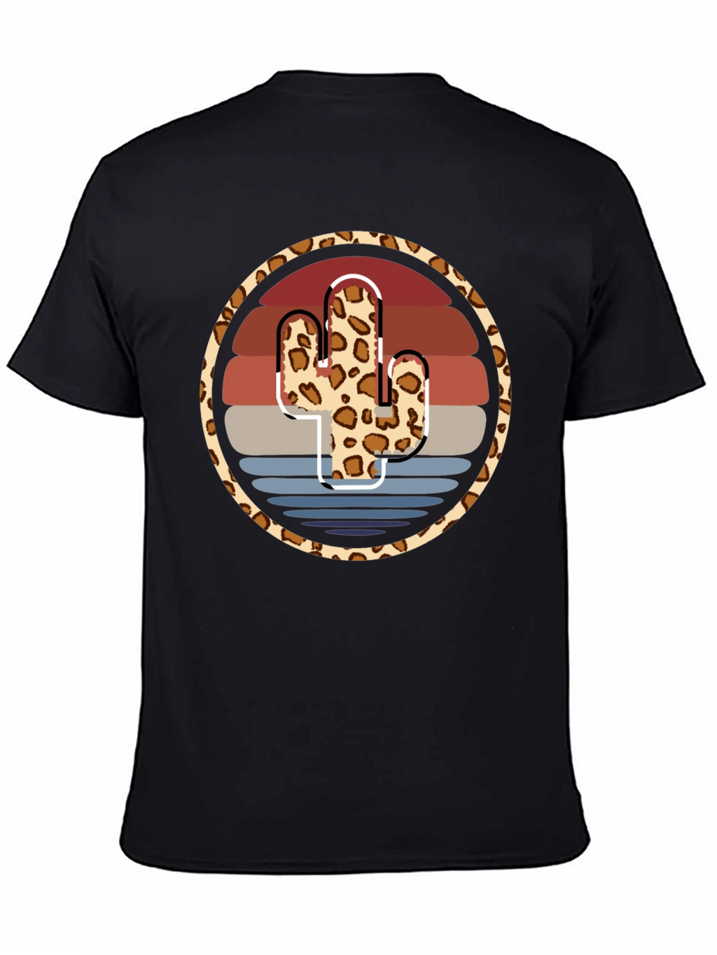 Leopard Cactus Sunset Tee