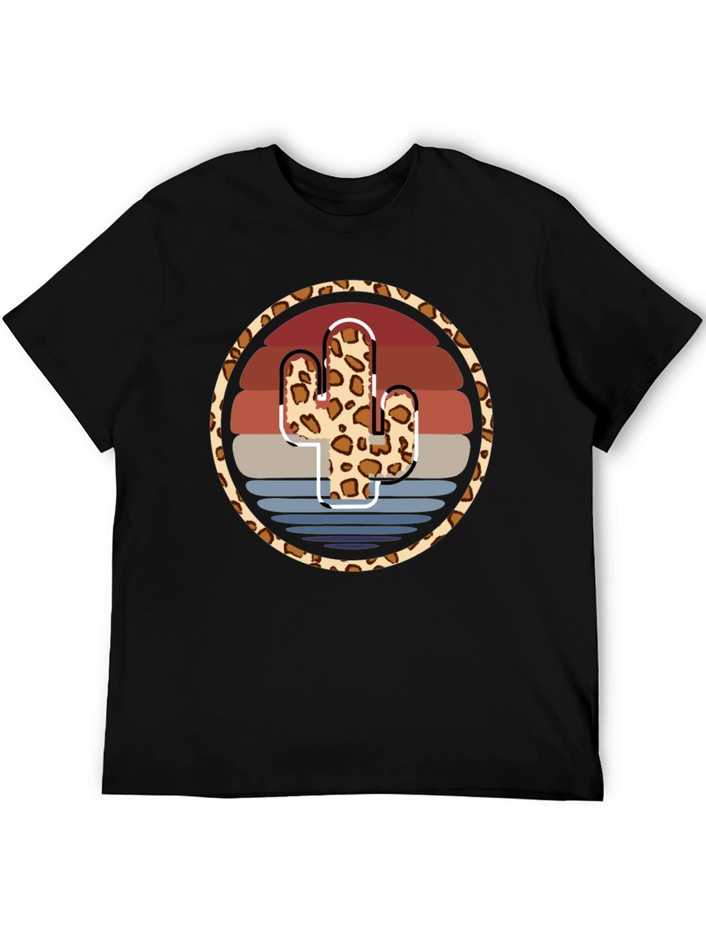 Leopard Cactus Sunset Tee