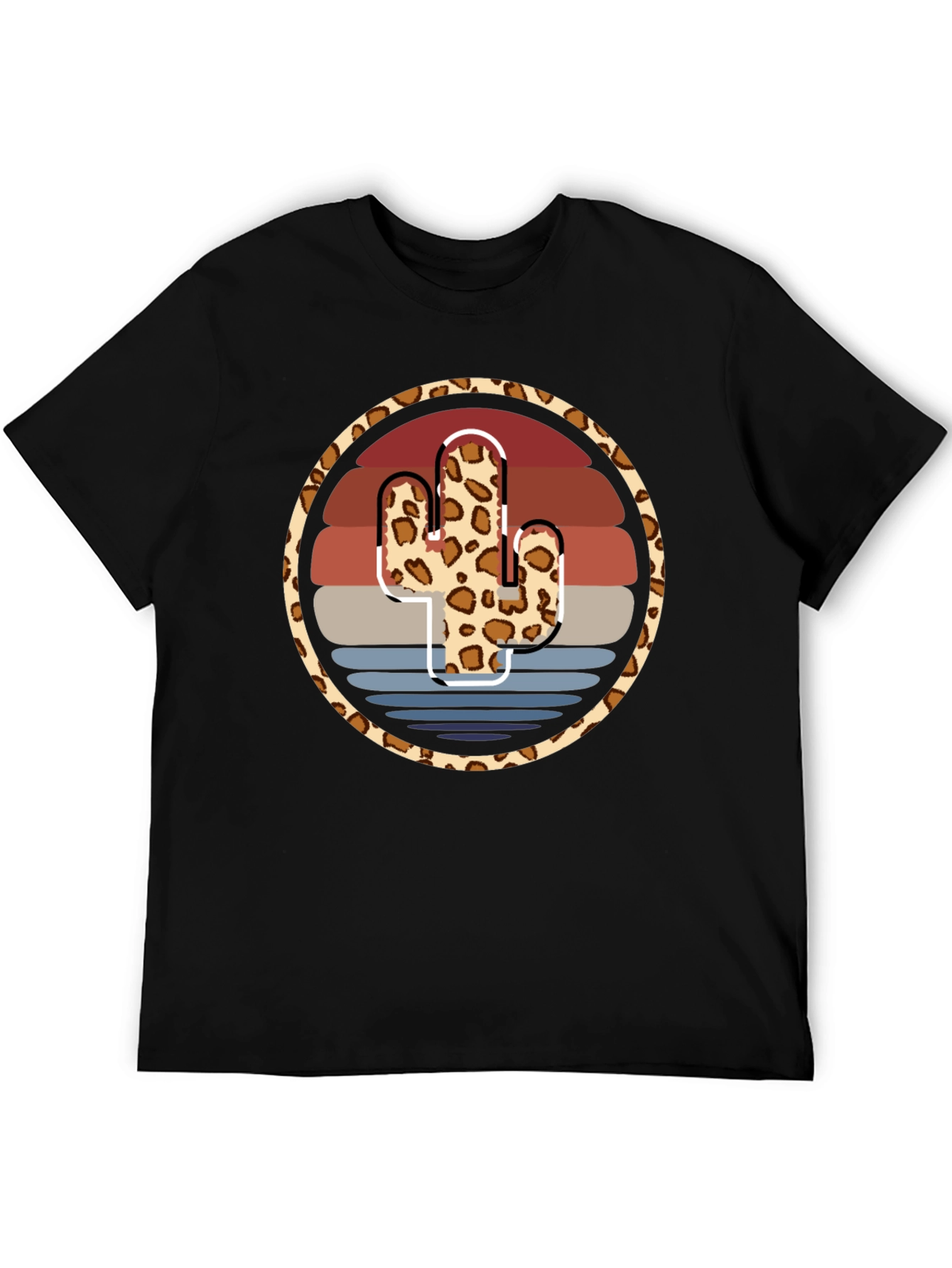 Leopard Cactus Sunset Tee