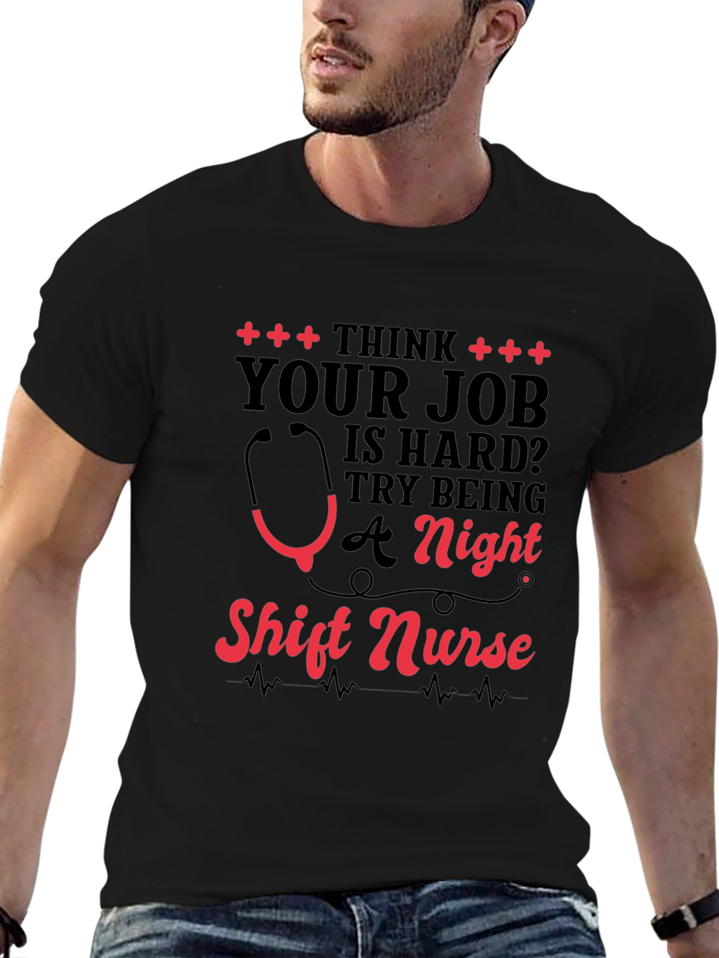 Night Shift Nurse T-Shirt: Hard Job Appreciation