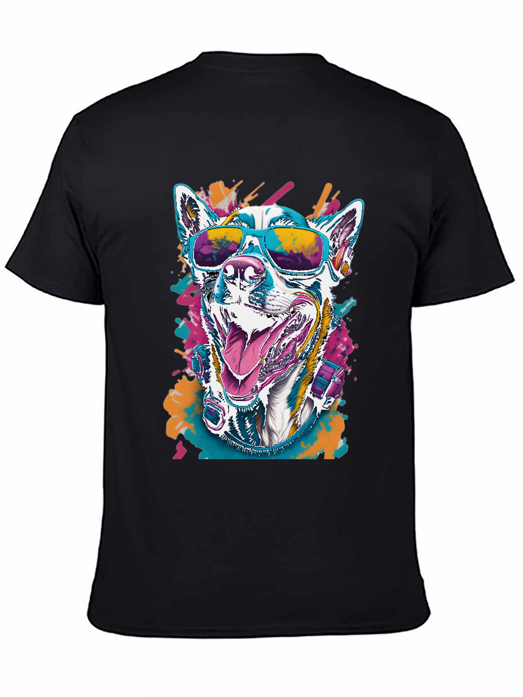 Cool Dog Graphic Tee - Unisex Black T-Shirt