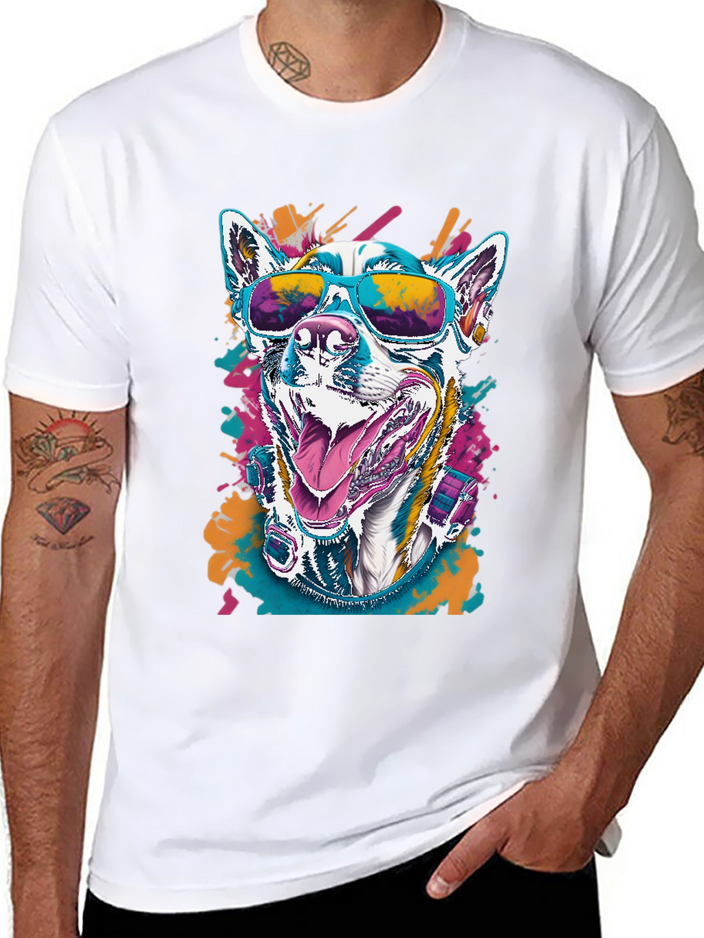 Cool Dog Graphic Tee - Unisex Black T-Shirt