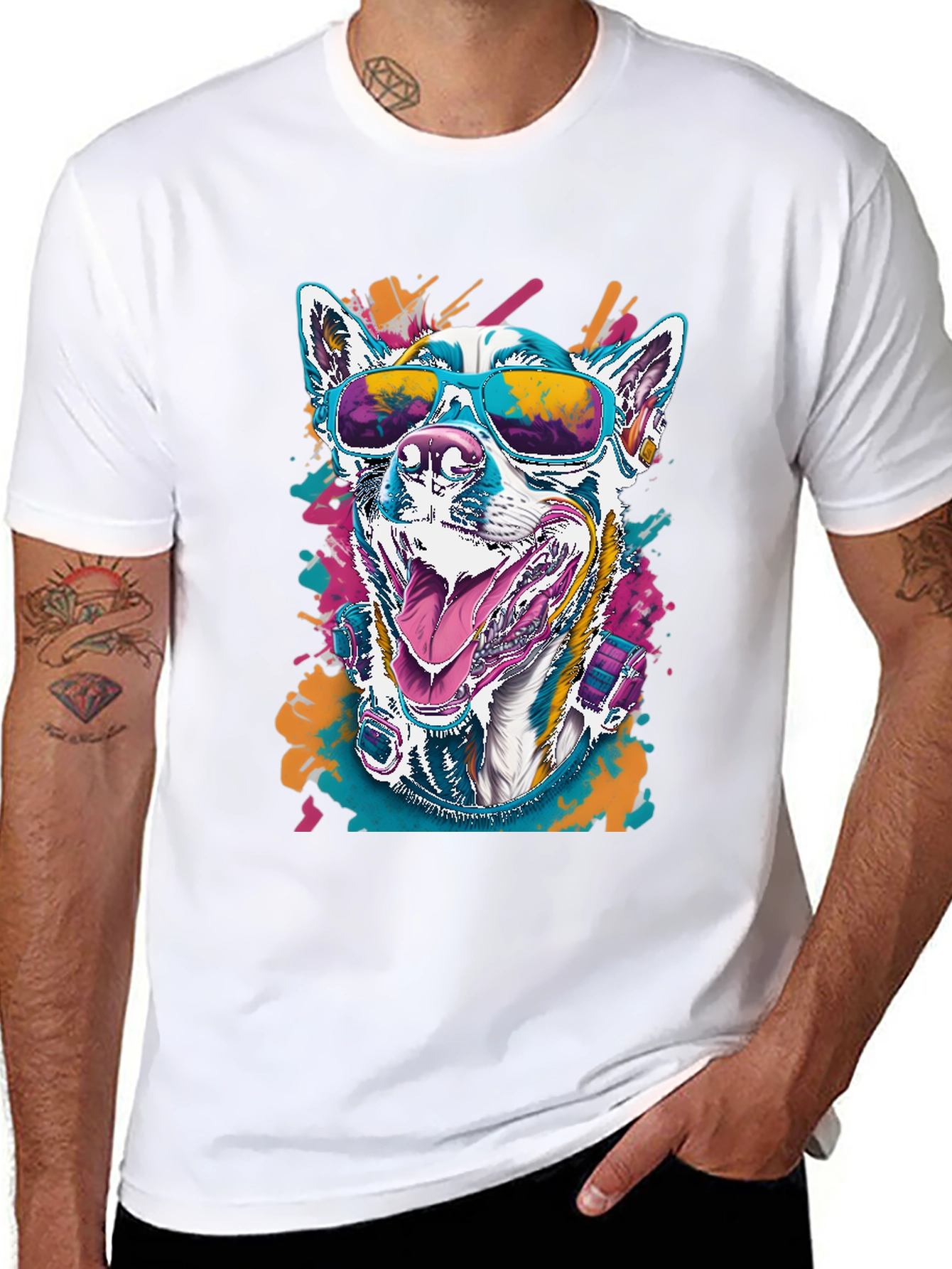 Cool Dog Graphic Tee - Unisex Black T-Shirt