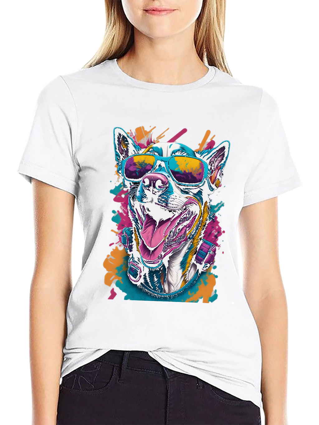 Cool Dog Graphic Tee - Unisex Black T-Shirt