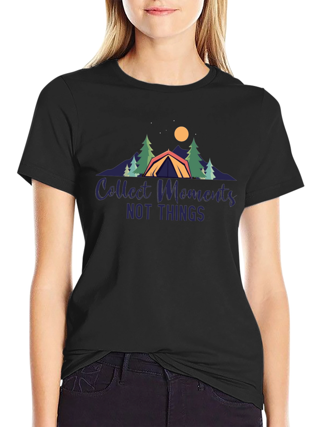 Collect Moments T-Shirt - Camping Design