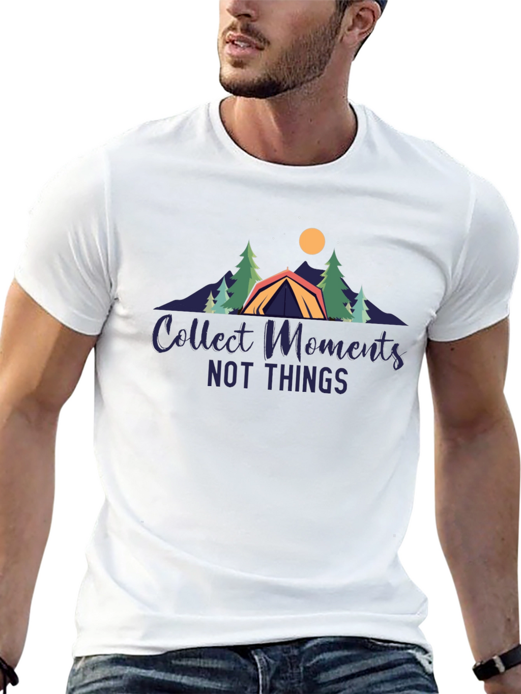 Collect Moments T-Shirt - Camping Design