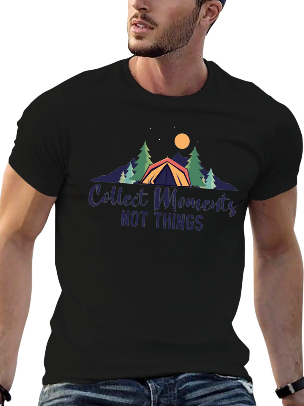 Collect Moments T-Shirt - Camping Design
