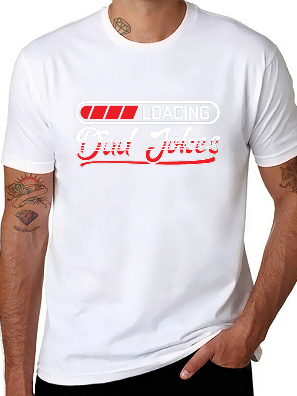 Dad Jokes Loading T-Shirt - Funny Fathers Day Tee