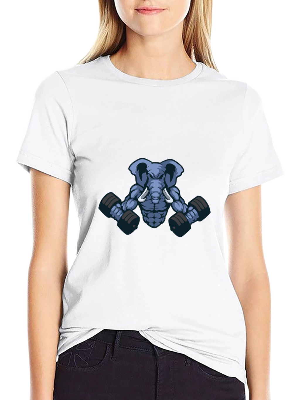 Elephant Gym T-Shirt - Funny Workout Tee