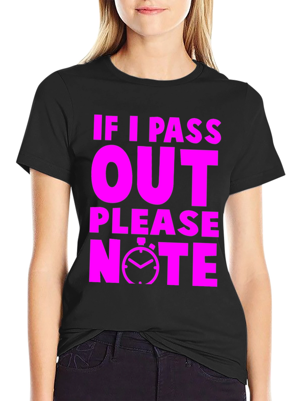 Funny Gym T-Shirt: If I Pass Out Please Note