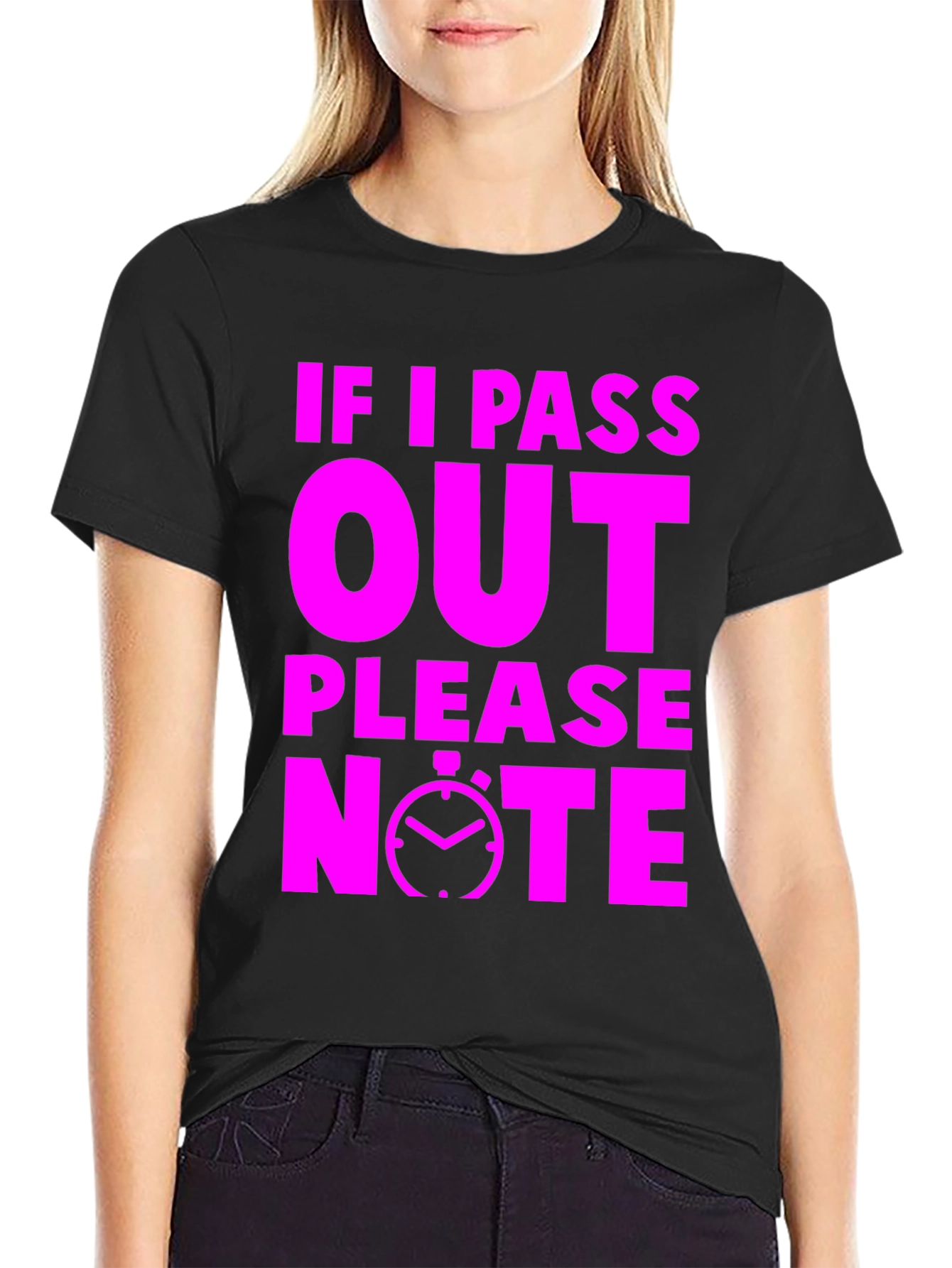 Funny Gym T-Shirt: If I Pass Out Please Note