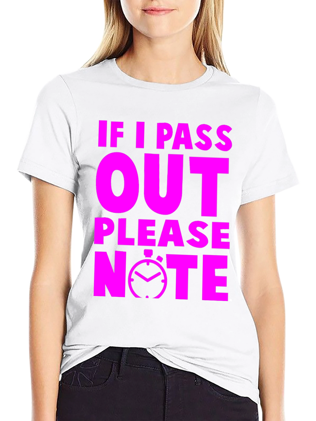 Funny Gym T-Shirt: If I Pass Out Please Note