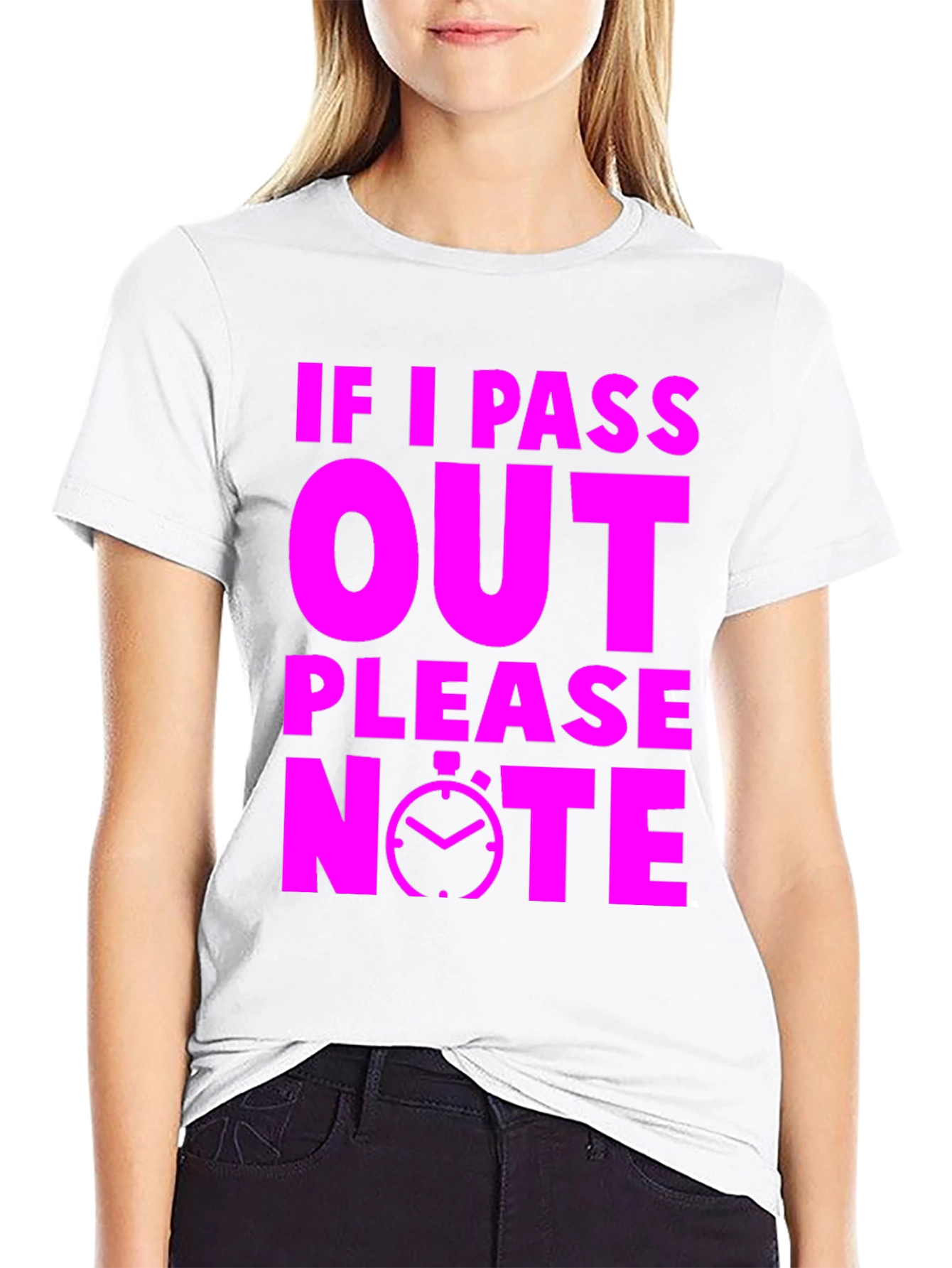 Funny Gym T-Shirt: If I Pass Out Please Note