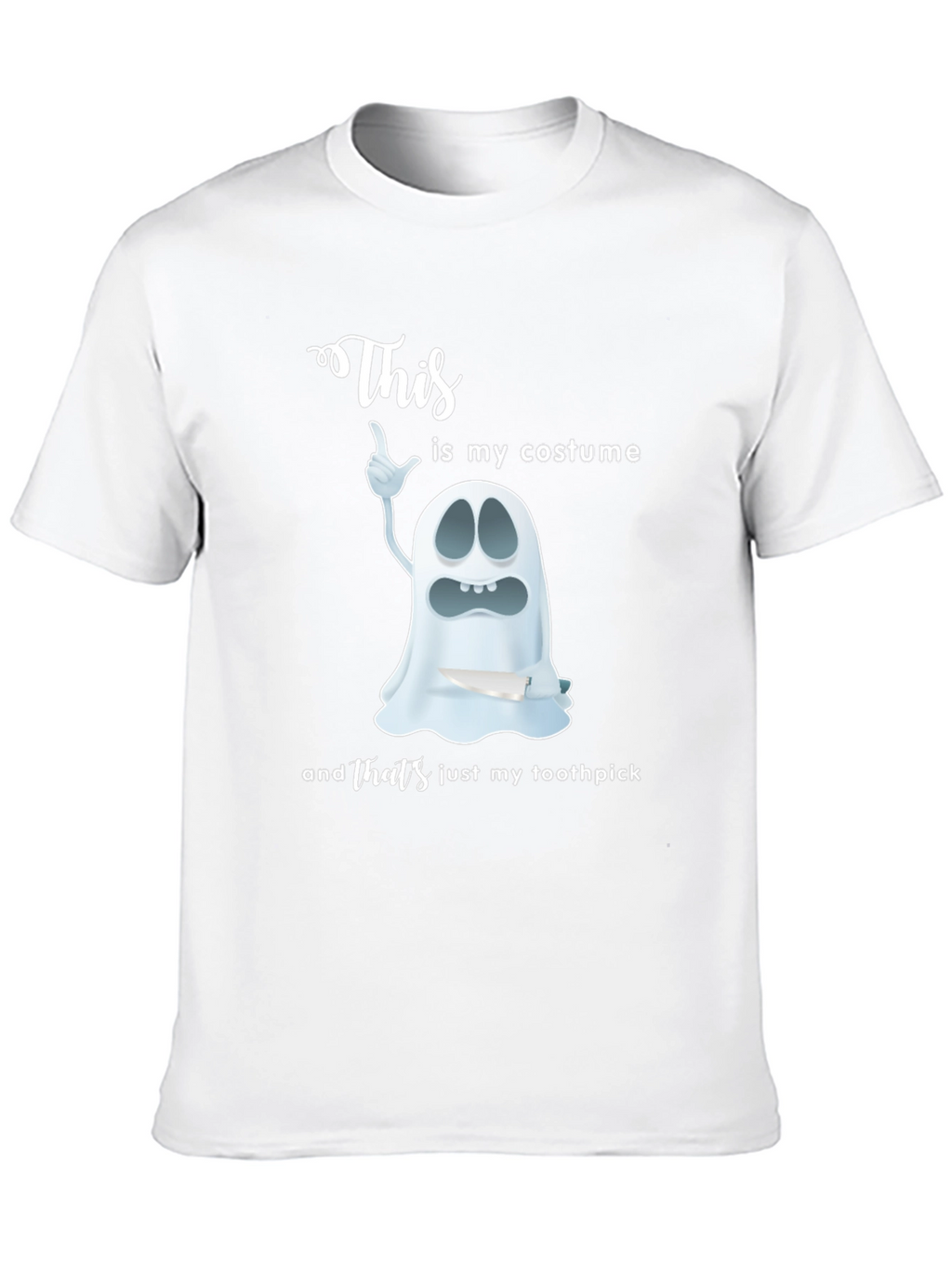 Funny Ghost Costume T-Shirt - Thats Just My Toothpick