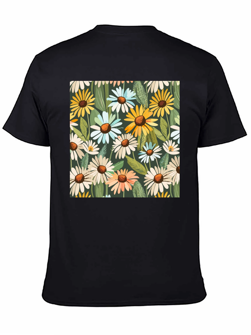 Floral Daisy Pattern T-Shirt
