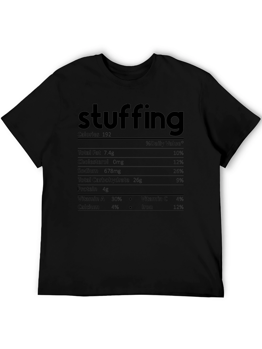 Stuffing Nutrition Facts T-Shirt