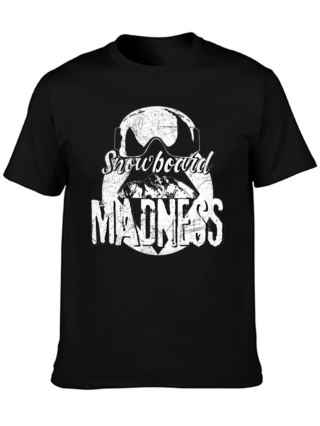 Snowboard Madness Graphic Tee - Black