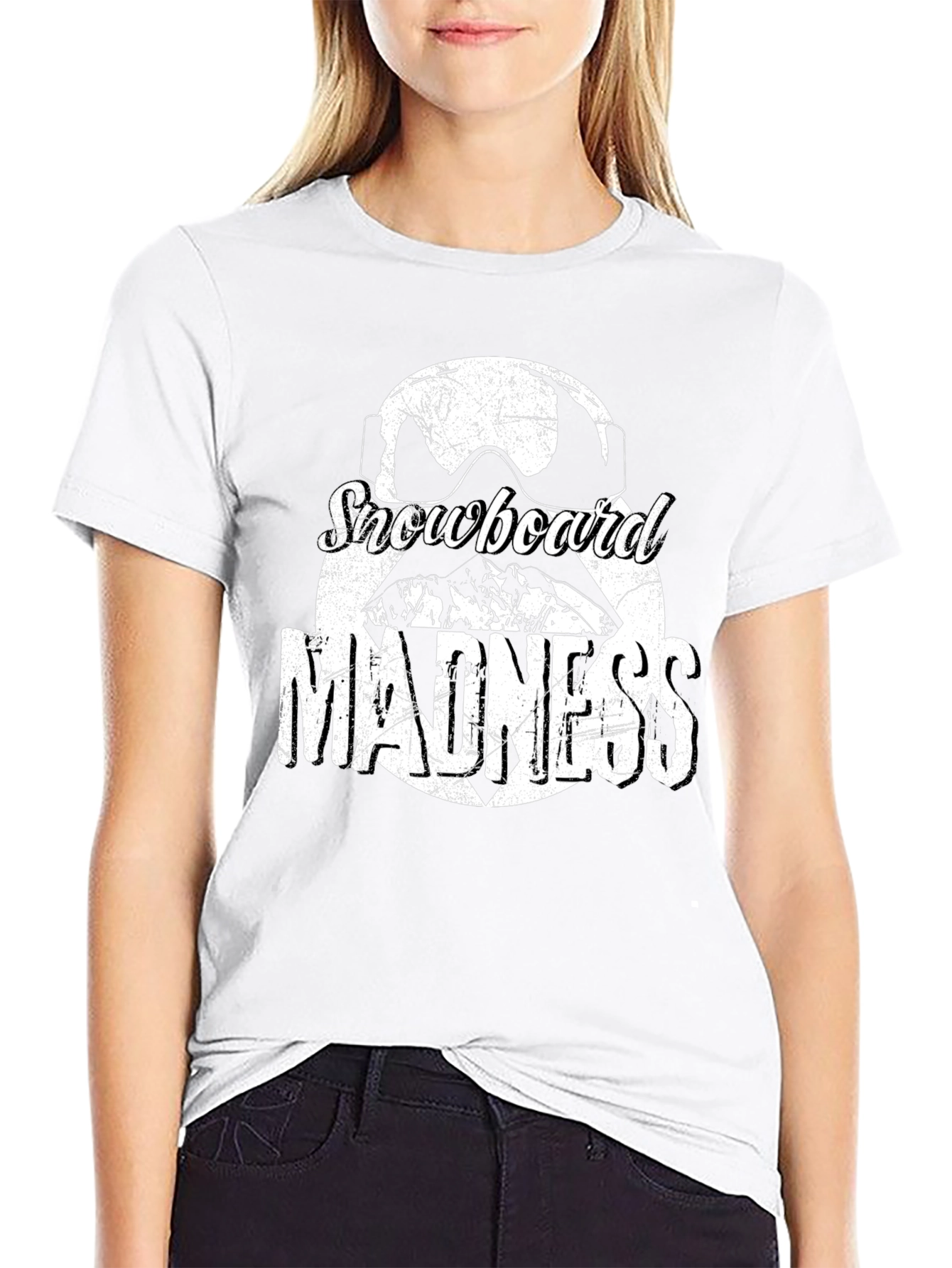 Snowboard Madness Graphic Tee - Black
