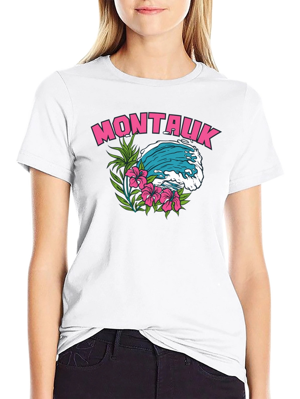 Montauk Wave Graphic T-Shirt | Island Vibe
