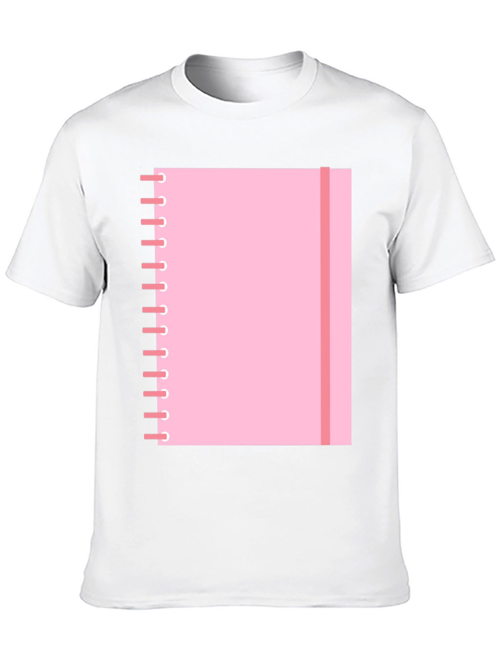 Pink Notebook Graphic Tee - Cool Casual T-Shirt