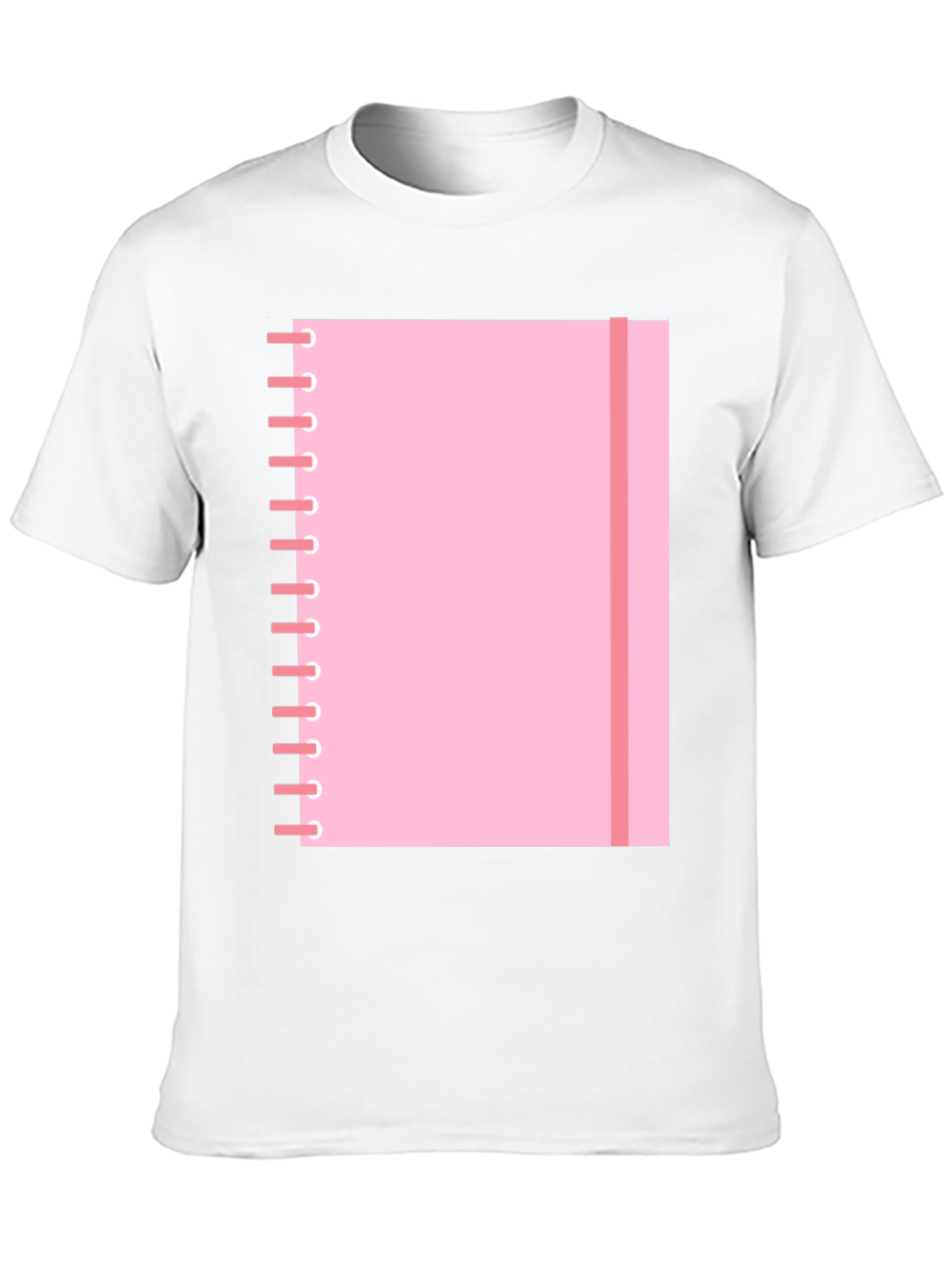 Pink Notebook Graphic Tee - Cool Casual T-Shirt