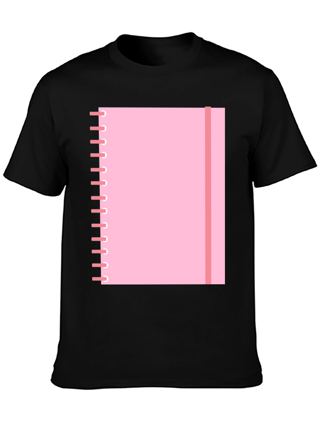 Pink Notebook Graphic Tee - Cool Casual T-Shirt
