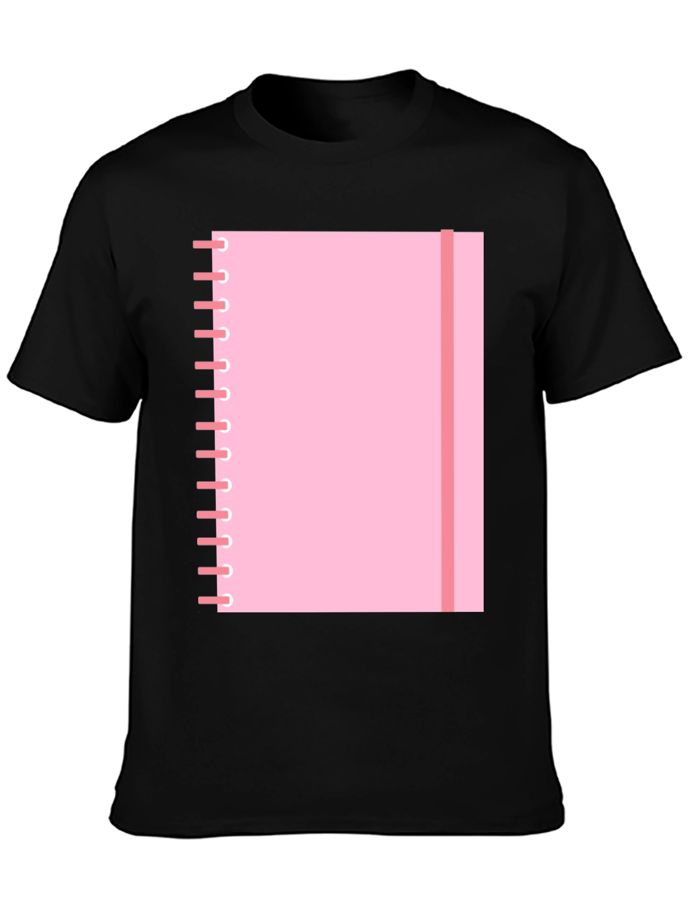 Pink Notebook Graphic Tee - Cool Casual T-Shirt