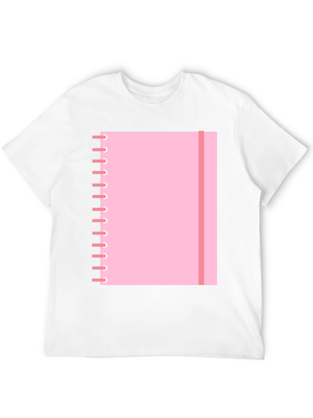Pink Notebook Graphic Tee - Cool Casual T-Shirt