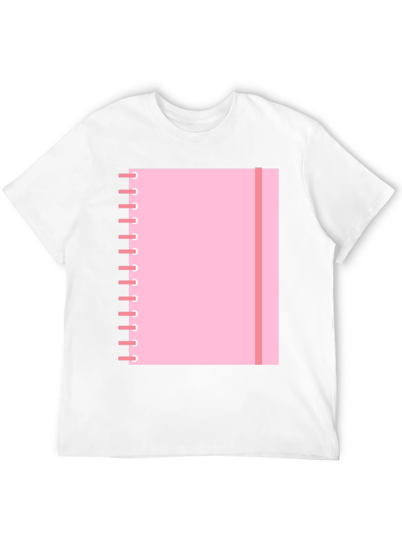 Pink Notebook Graphic Tee - Cool Casual T-Shirt