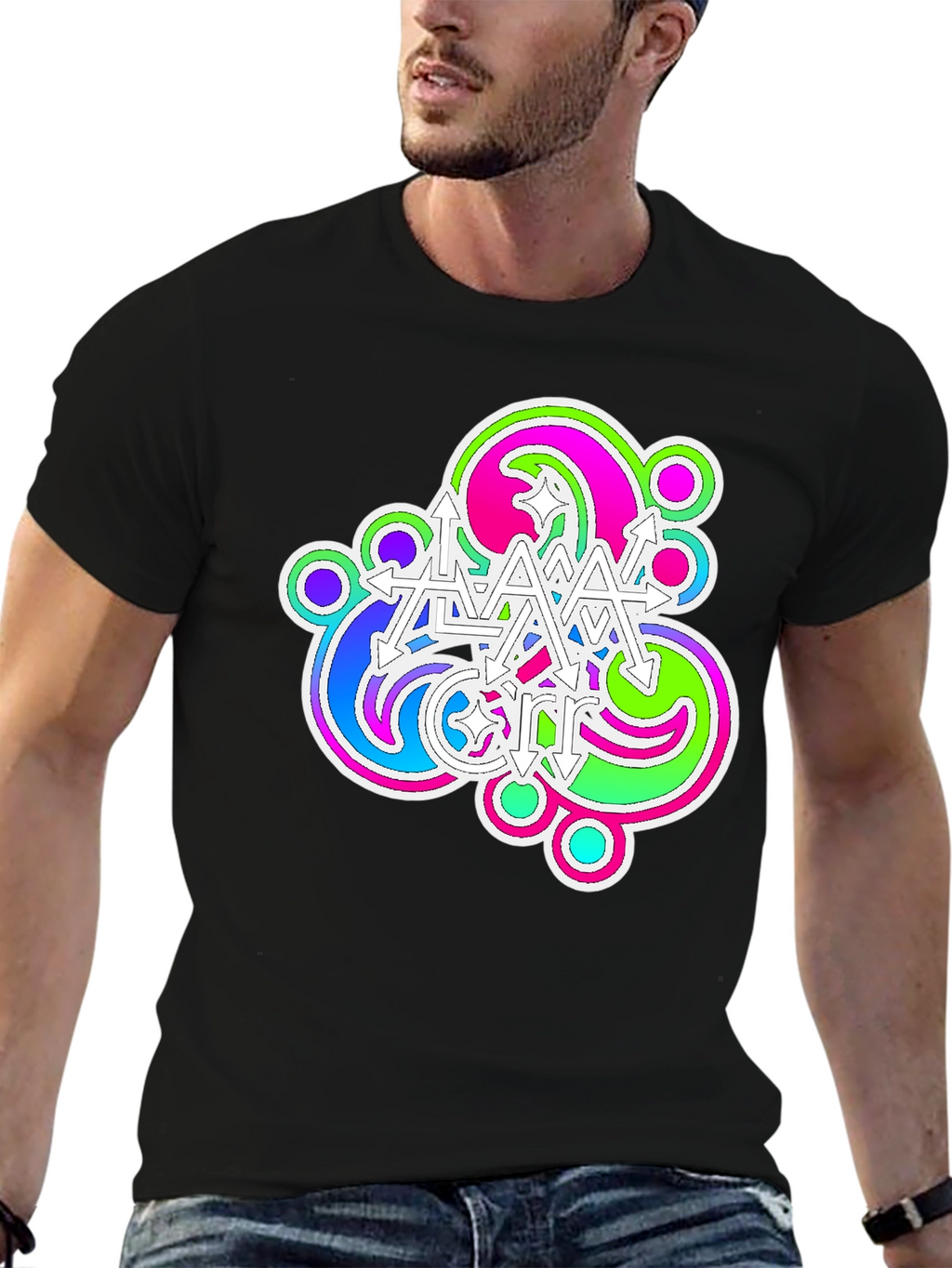 Psychedelic Arrow T-Shirt - Modern Graphic Tee