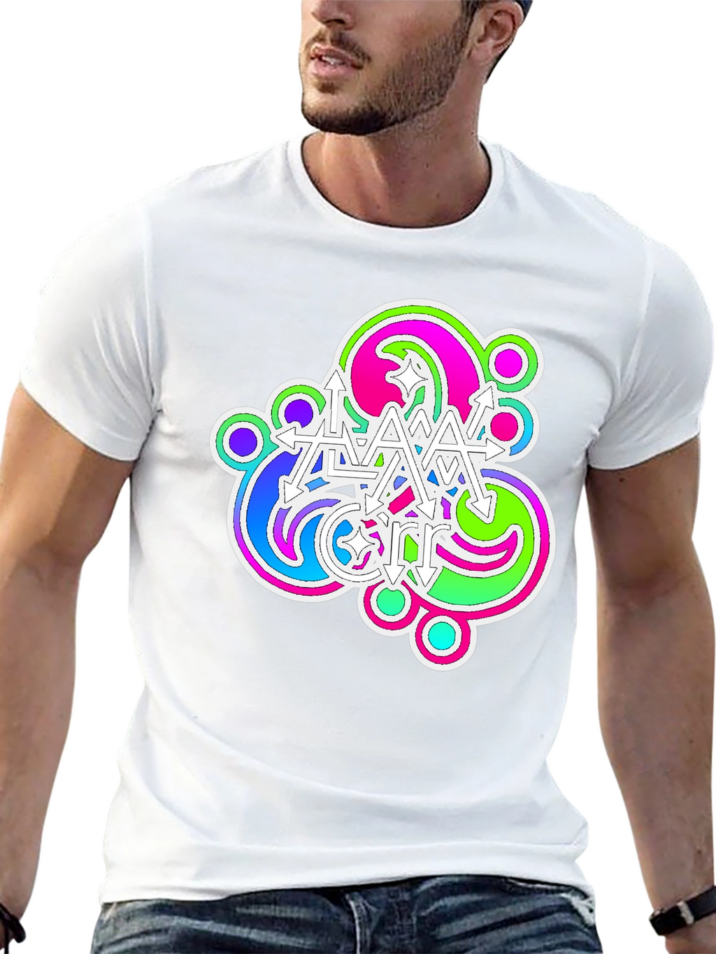 Psychedelic Arrow T-Shirt - Modern Graphic Tee