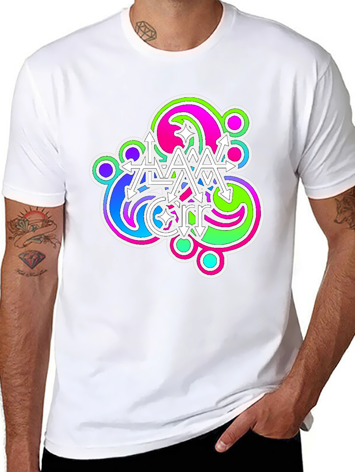 Psychedelic Arrow T-Shirt - Modern Graphic Tee