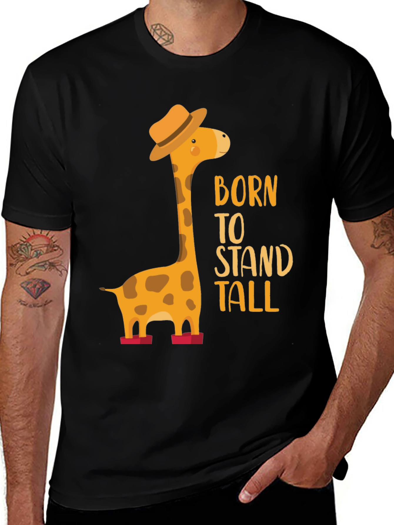 Born to Stand Tall Giraffe T-Shirt