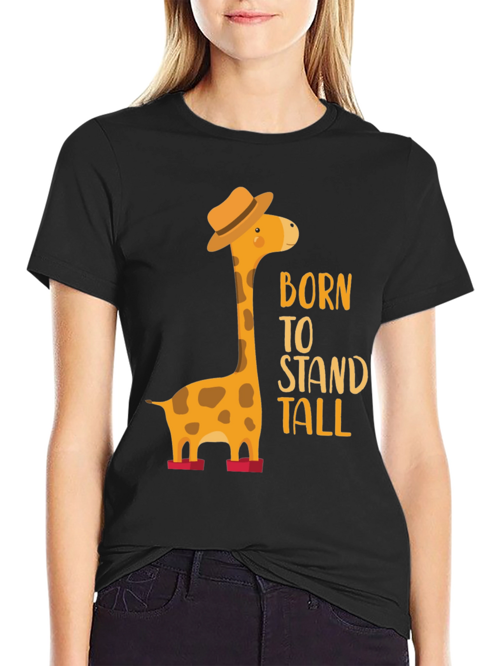 Born to Stand Tall Giraffe T-Shirt