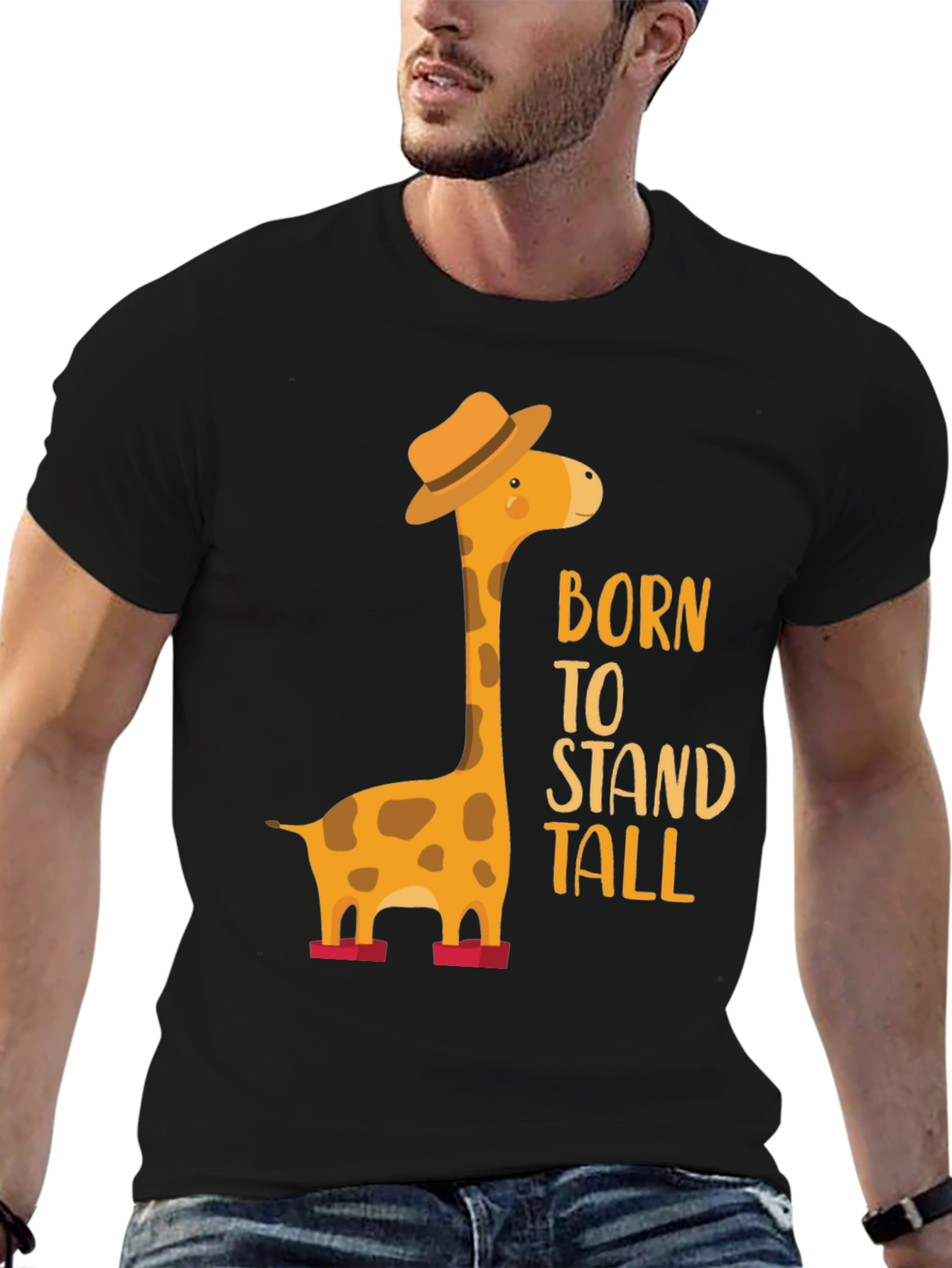 Born to Stand Tall Giraffe T-Shirt