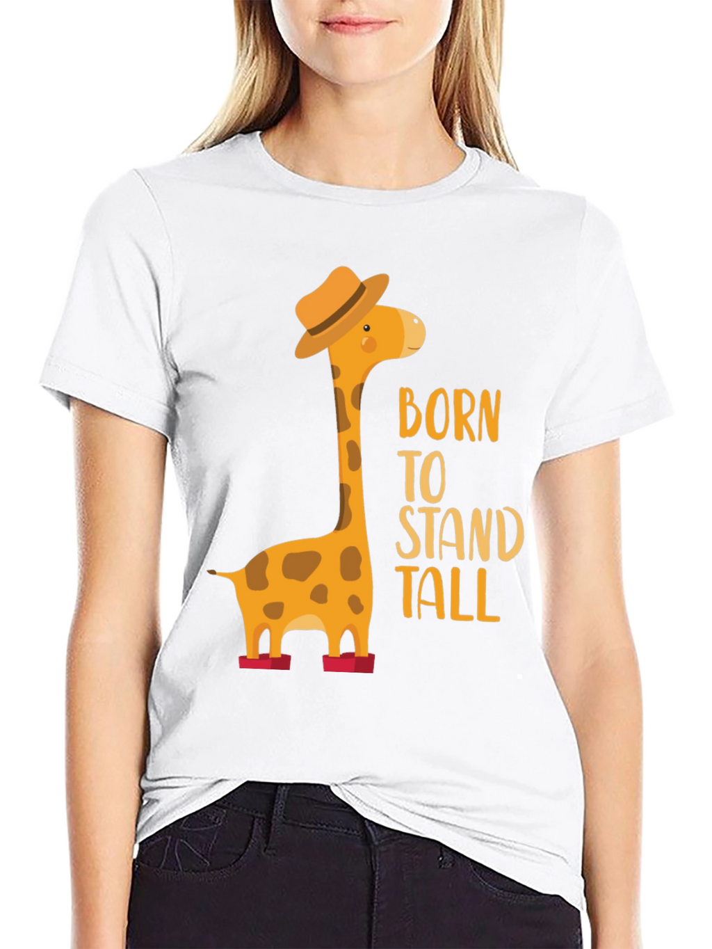 Born to Stand Tall Giraffe T-Shirt