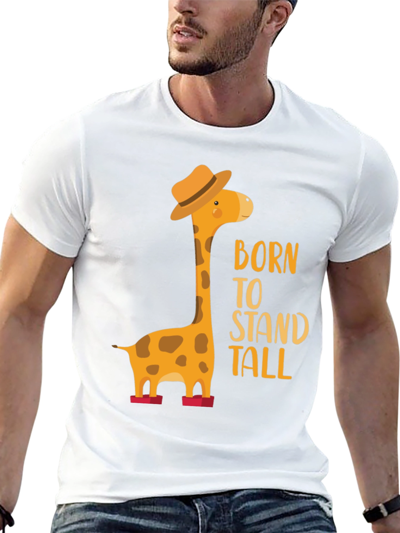 Born to Stand Tall Giraffe T-Shirt