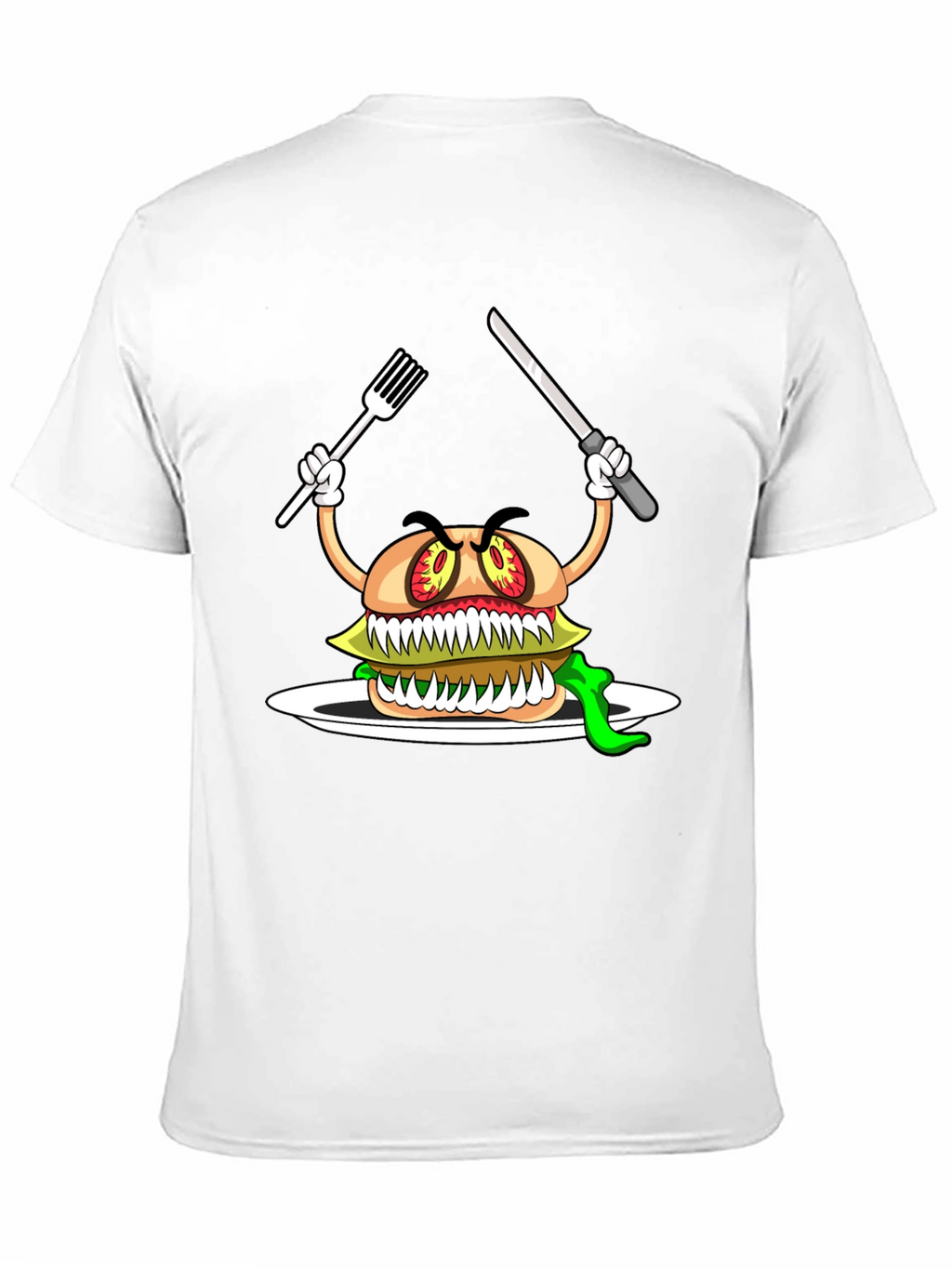 Monster Burger Graphic T-Shirt - Black