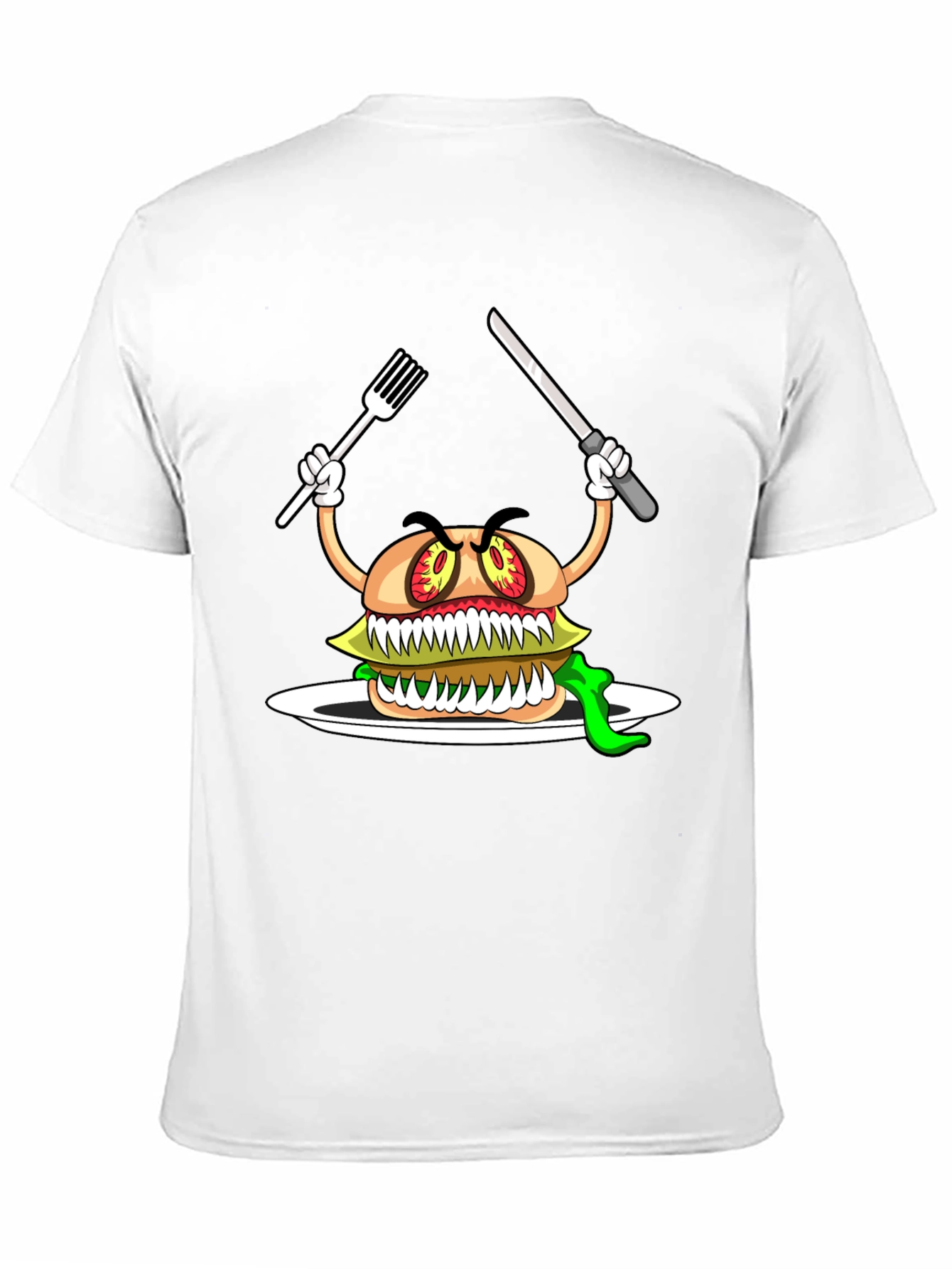 Monster Burger Graphic T-Shirt - Black