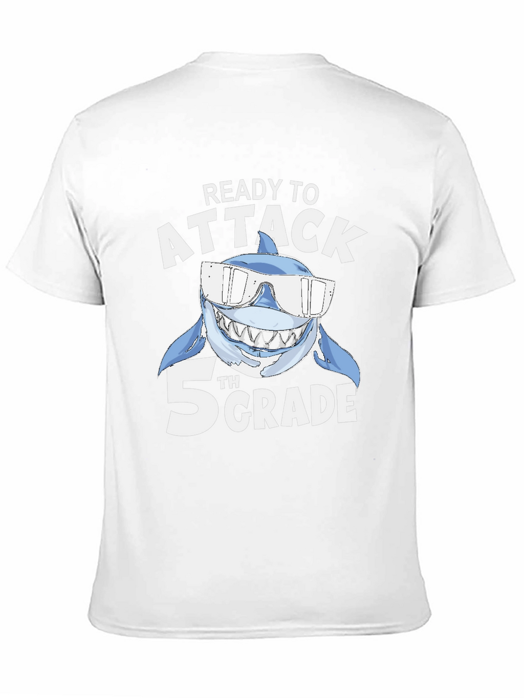 Ready to Attack 5th Grade Shark T-Shirt