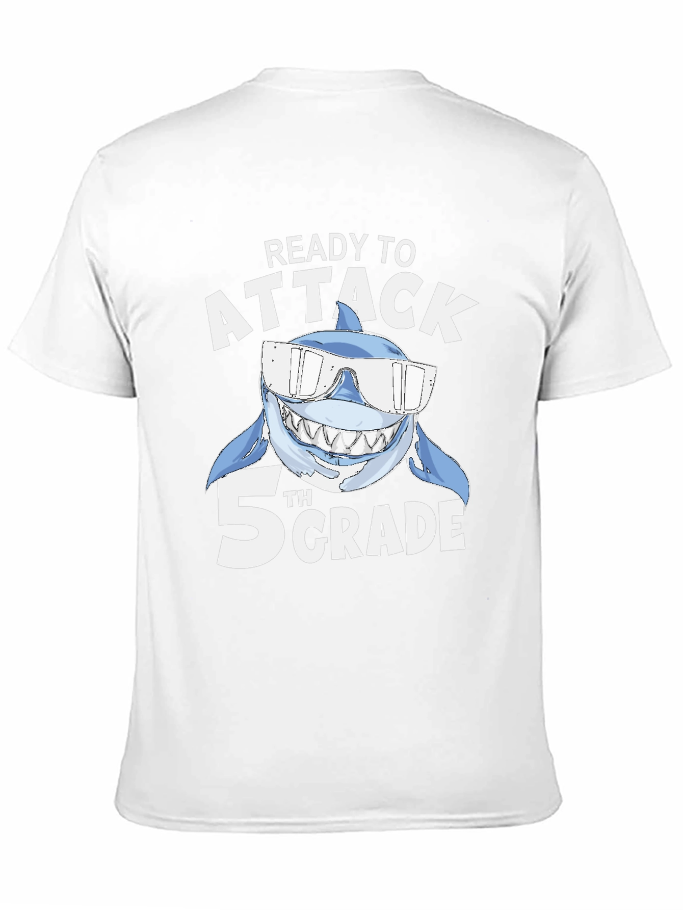 Ready to Attack 5th Grade Shark T-Shirt